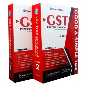 Young Global's GST Practice Manual & Ready Referencer (2 Vols) by Saurabh Agrawal  [1st Edn. July 2017]